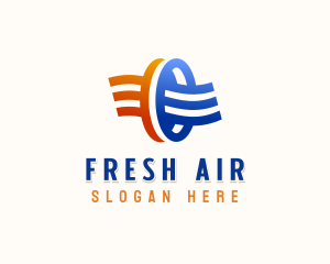 Airflow Wind Ventilation logo design