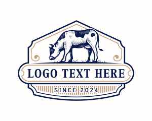 Bovine - Cattle Cow Livestock logo design