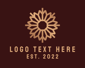 Gold - Elegant Flower Boutique logo design