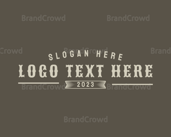 Rustic Western Business Logo