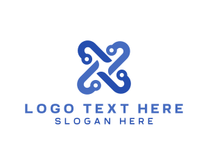 Server - Software App Letter X logo design