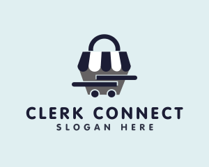 Clerk - Shopping Cart Market logo design