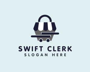 Clerk - Shopping Cart Market logo design