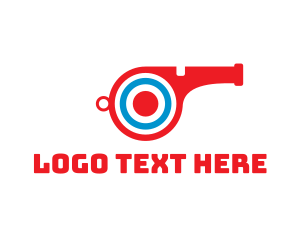 Game - Red Whistle Target logo design