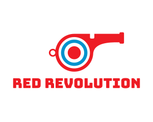 Red Whistle Target logo design