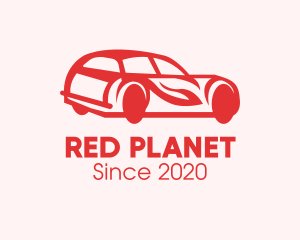 Modern Red Car logo design