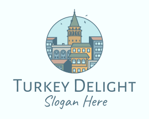 Turkey - Istanbul Galata Tower logo design