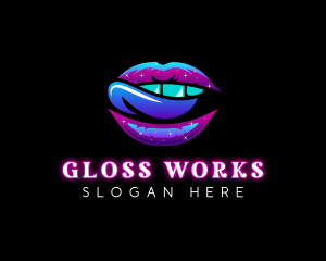 Gloss - Naughty Erotic Tongue logo design