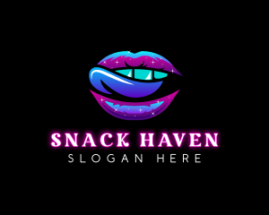 Naughty Erotic Tongue logo design