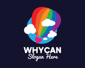 Rainbow Hot Air Balloon Logo