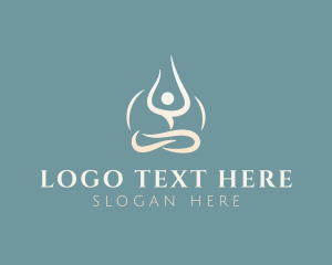 Relaxation - Human Wellness Meditation logo design