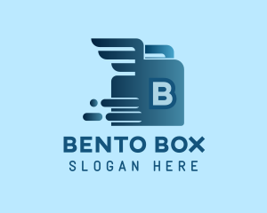 Fast Box Wings Logistics logo design