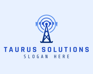 Tower Signal Telecommunication logo design