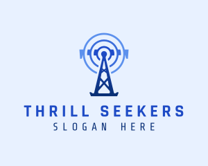 Tower Signal Telecommunication logo design