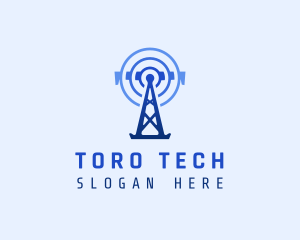 Tower Signal Telecommunication logo design