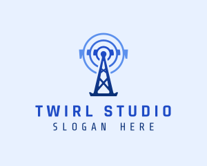 Tower Signal Telecommunication logo design