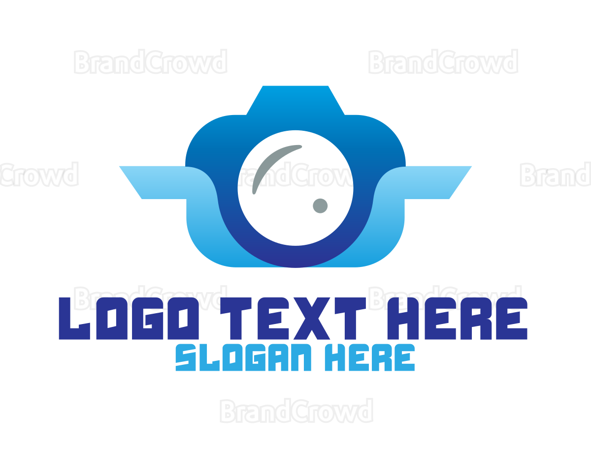 Blue Abstract Camera Logo | BrandCrowd Logo Maker