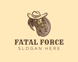 Deadly - Cowboy Hat Skull logo design