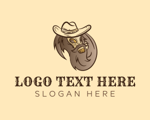 Cowboy Hat Skull Logo