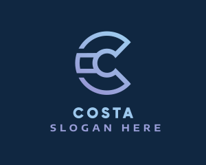 Modern C Technology logo design