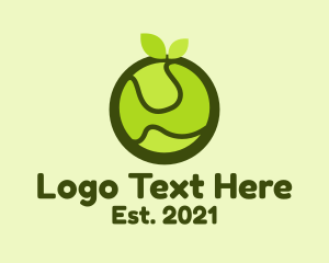 Trade - Abstract Green Fruit logo design