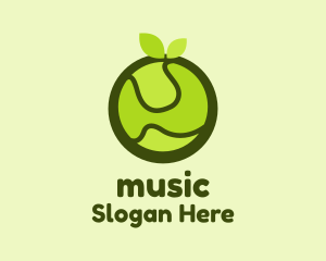 Abstract Green Fruit Logo