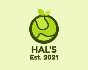 Supermarket - Abstract Green Fruit logo design