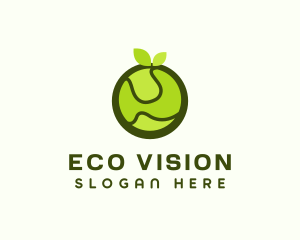 Organic Produce Fruit Logo