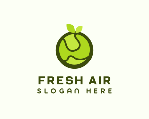 Organic Produce Fruit logo design