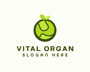 Organic Produce Fruit logo design