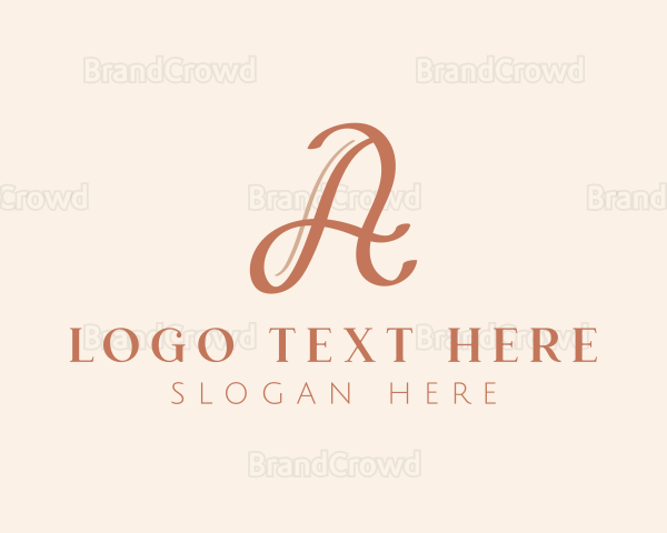 Event Calligraphy Letter A Logo