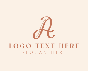 Event Calligraphy Letter A Logo
