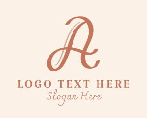 Event - Event Calligraphy Letter A logo design