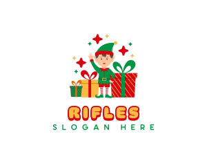 Christmas Elf Gift Logo