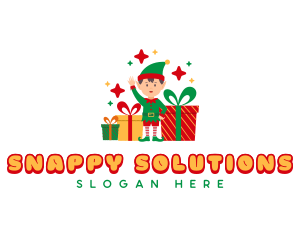 Christmas Elf Gift Logo