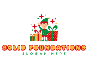 Christmas Elf Gift Logo