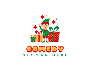 Christmas Elf Gift logo design