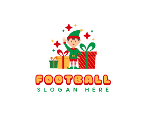 Seasonal - Christmas Elf Gift logo design