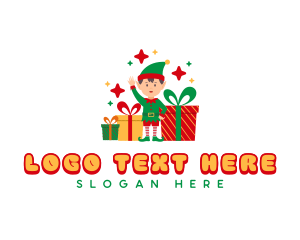 Christmas Elf Gift Logo