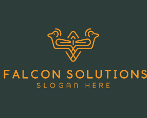 Golden Pigeon Aviary logo design