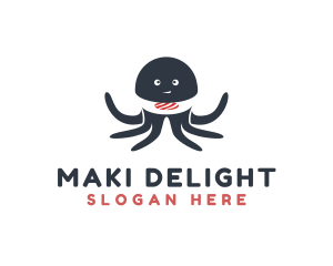 Maki - Octopus Sushi Restaurant logo design