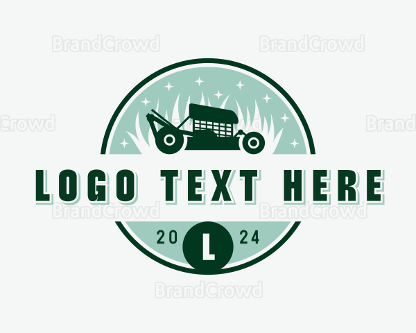 Land Mower Landscaping Logo