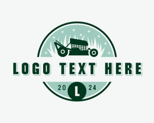 Land Mower Landscaping logo design