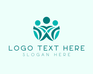 Institution - Community Social Volunteer logo design