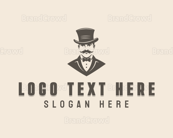 Fashion Tuxedo Gentleman Logo