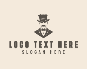 Suit - Fashion Tuxedo Gentleman logo design