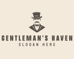 Fashion Tuxedo Gentleman logo design