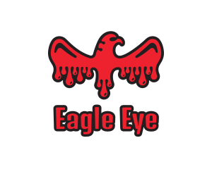 Red Bloody Eagle logo design