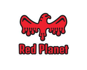 Red Bloody Eagle logo design