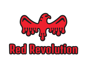 Red Bloody Eagle logo design